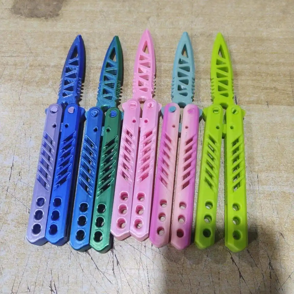 3D Printed Butterfly Knife Fidget