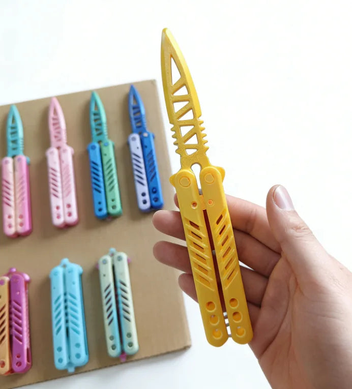 3D Printed Butterfly Knife Fidget