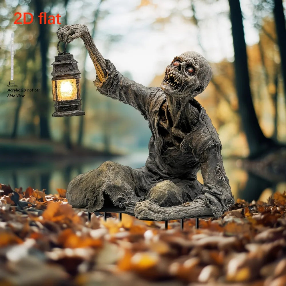 Halloween Zombie Garden Stake Ornament