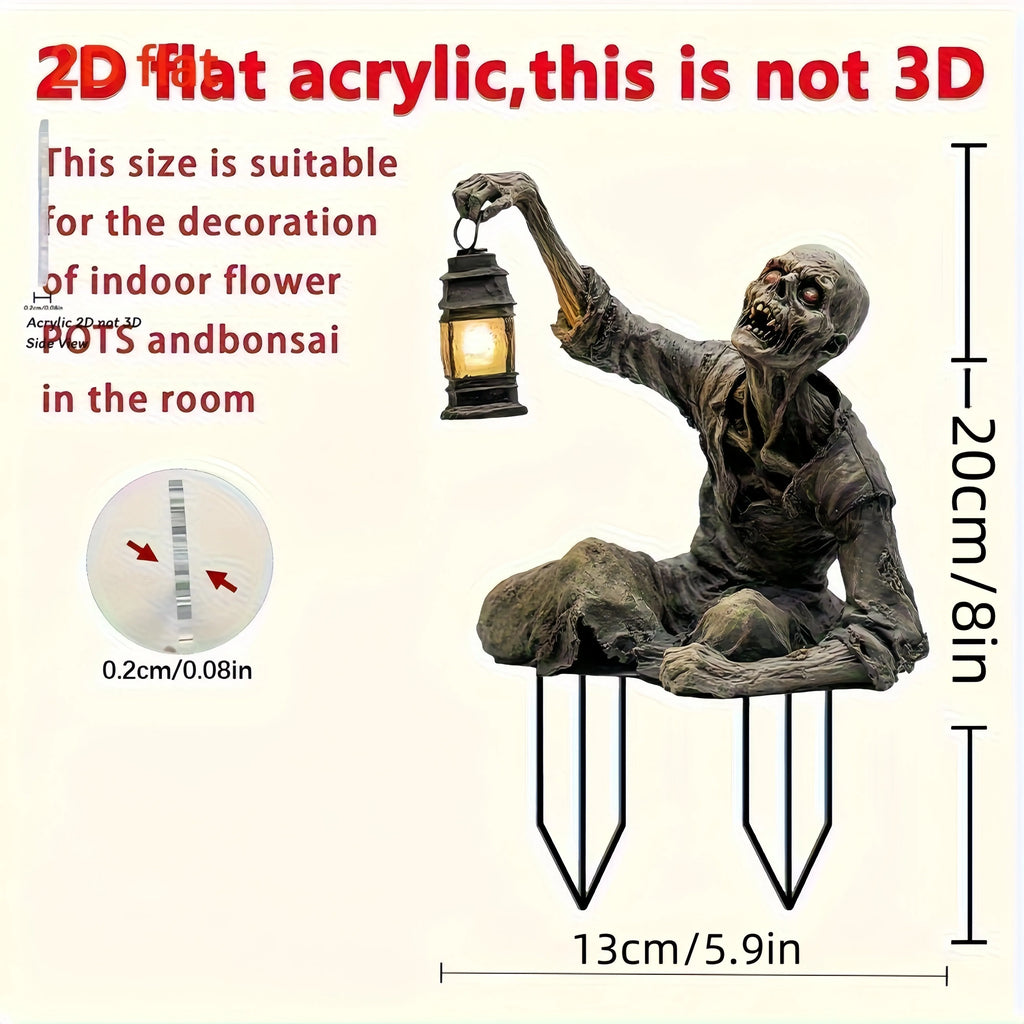 Halloween Zombie Garden Stake Ornament