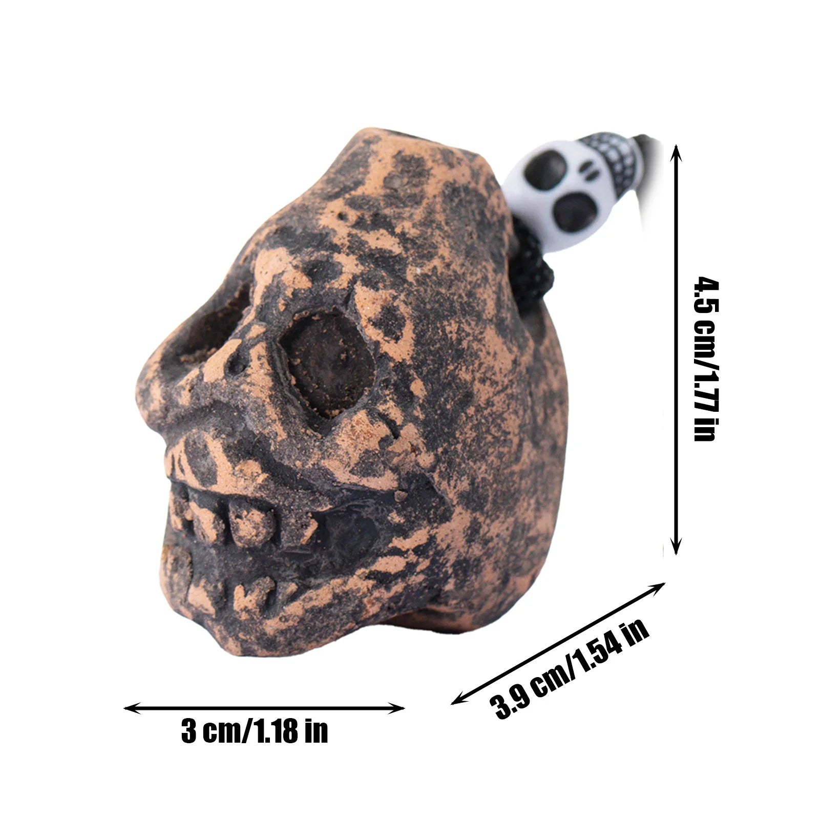 Aztec Skull Scream Whistle