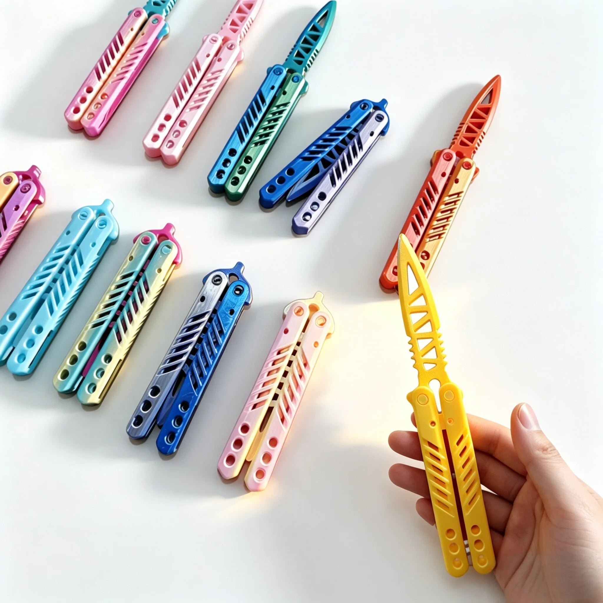 3D Printed Butterfly Knife Fidget