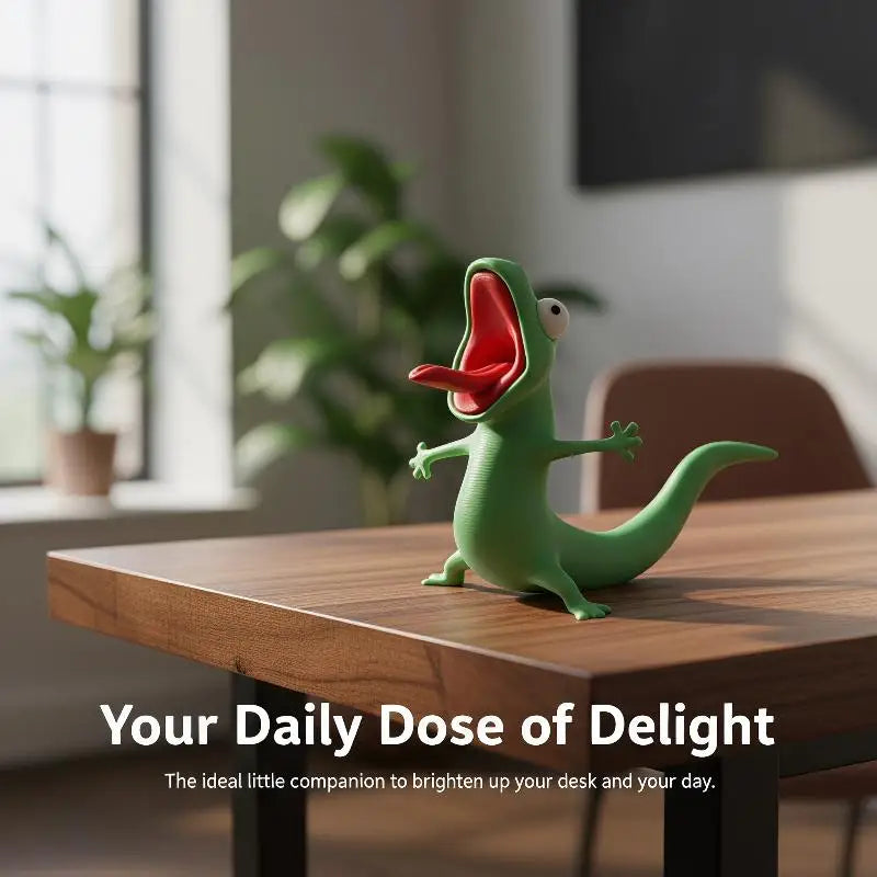 3D Printed Lizard Statue