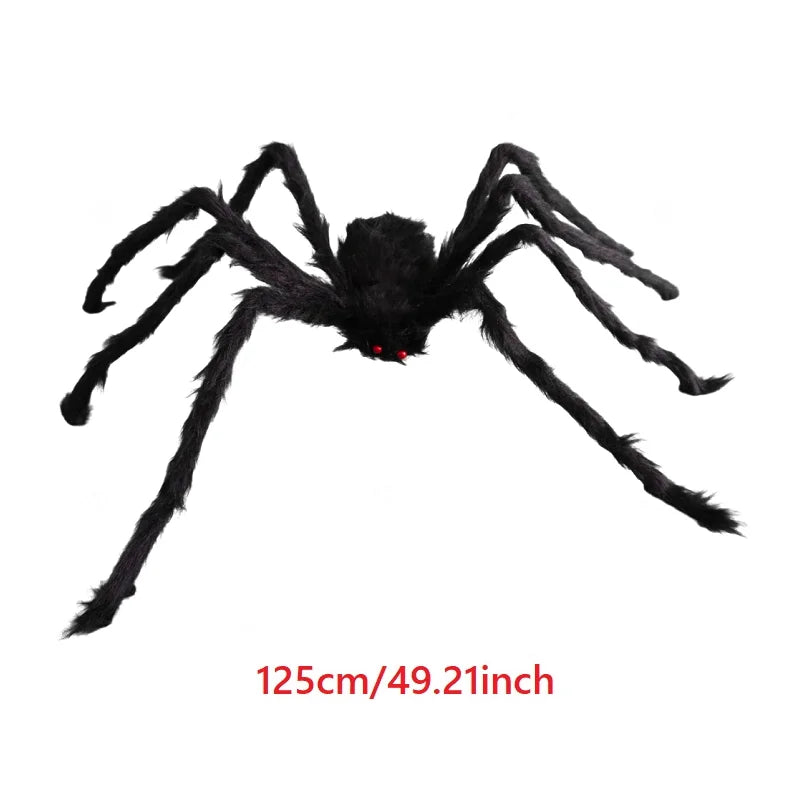 Giant Halloween Plush Spider Decoration