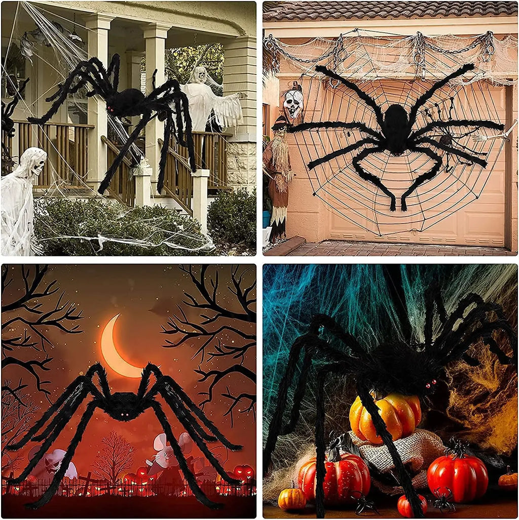 Giant Halloween Plush Spider Decoration