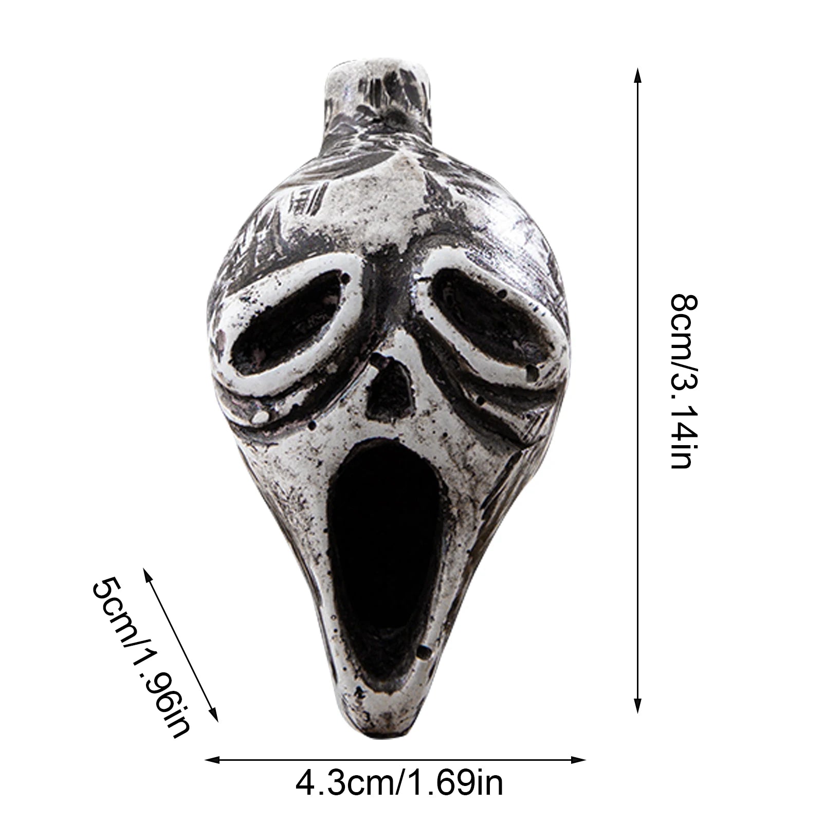 Aztec Skull Scream Whistle