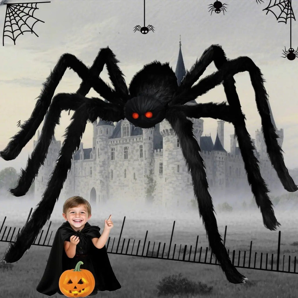 Giant Halloween Plush Spider Decoration