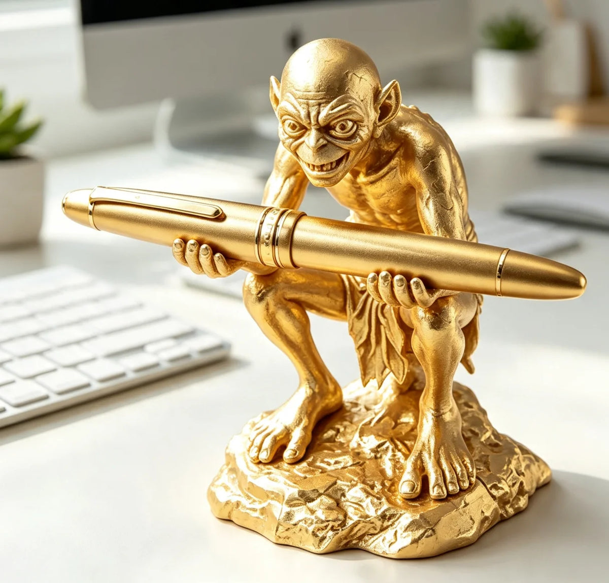 Gollum Pen Holder Desk Ornament